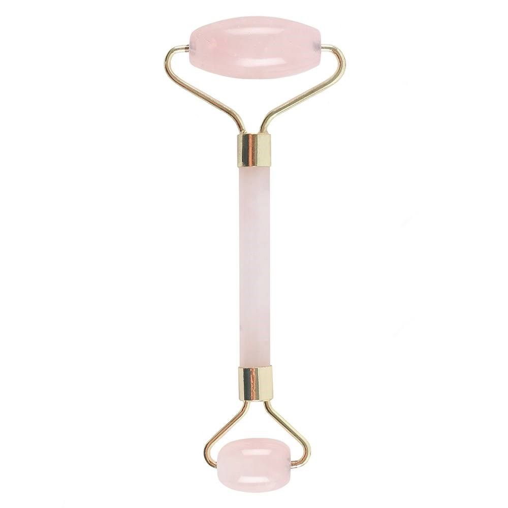 Gemstone Face Roller - Rose Quartz - A calming addition to any skincare routine, this rose quartz face roller is designed