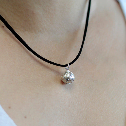 Silver Angel Bell - Prosperity - 16mm - Silver Angel bell Prosperity are made on the banks of the sacred mountain Ubud, in