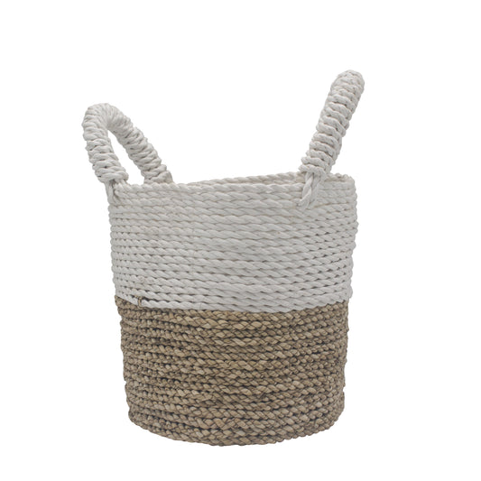 Seagrass Basket Set - Natural White - Seagrass Basket Set - Natural / White is perfect for displaying your products,