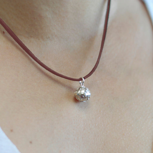 Silver Angel Bell - Faith - 12mm - Silver Angel bell Faith are made on the banks of the sacred mountain Ubud, in the heart