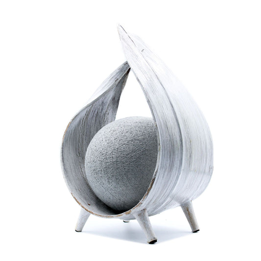 Natural Coconut Lamp - Whitewash Wrapover -