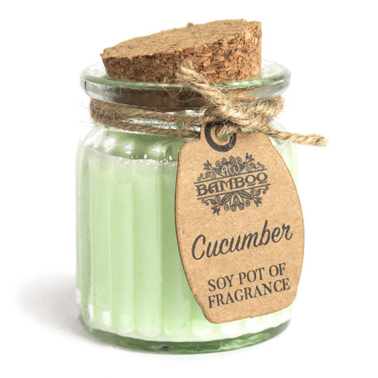 Cucumber Soy Pot of Fragrance Candles - Grab these amazingly scented soywax candle pots and enjoy the natural, smoother