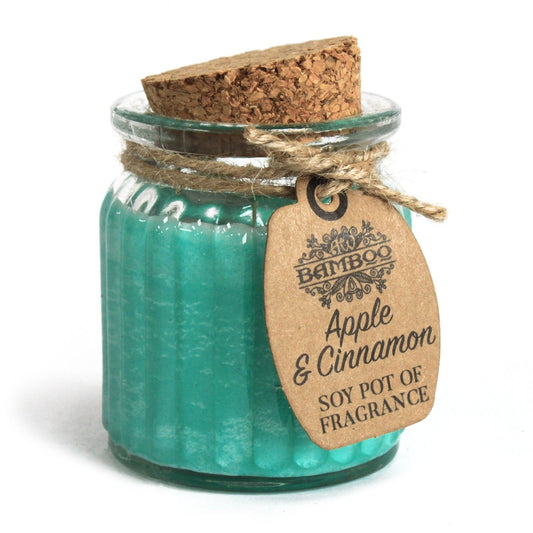 Apple & Cinnamon Soy Pot of Fragrance Candles - Grab these amazingly scented soywax candle pots and enjoy the natural,