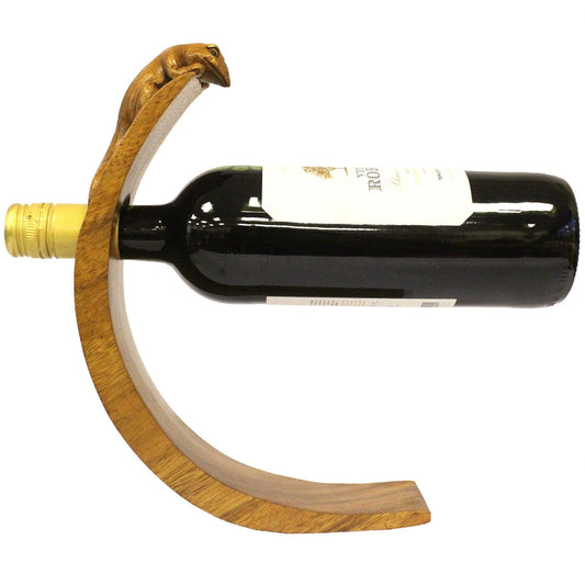 Balance Wine Holders - Gecko - Take a look at these perfect wooden balancing wine bottle holders. Each wine holder is a