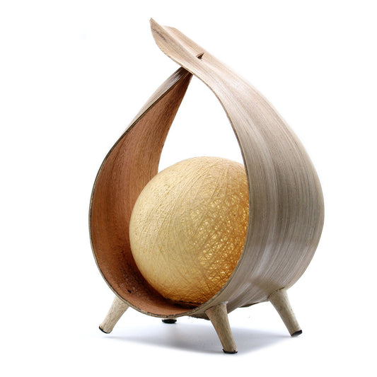 Natural Coconut Lamp - Natural Wrapover -