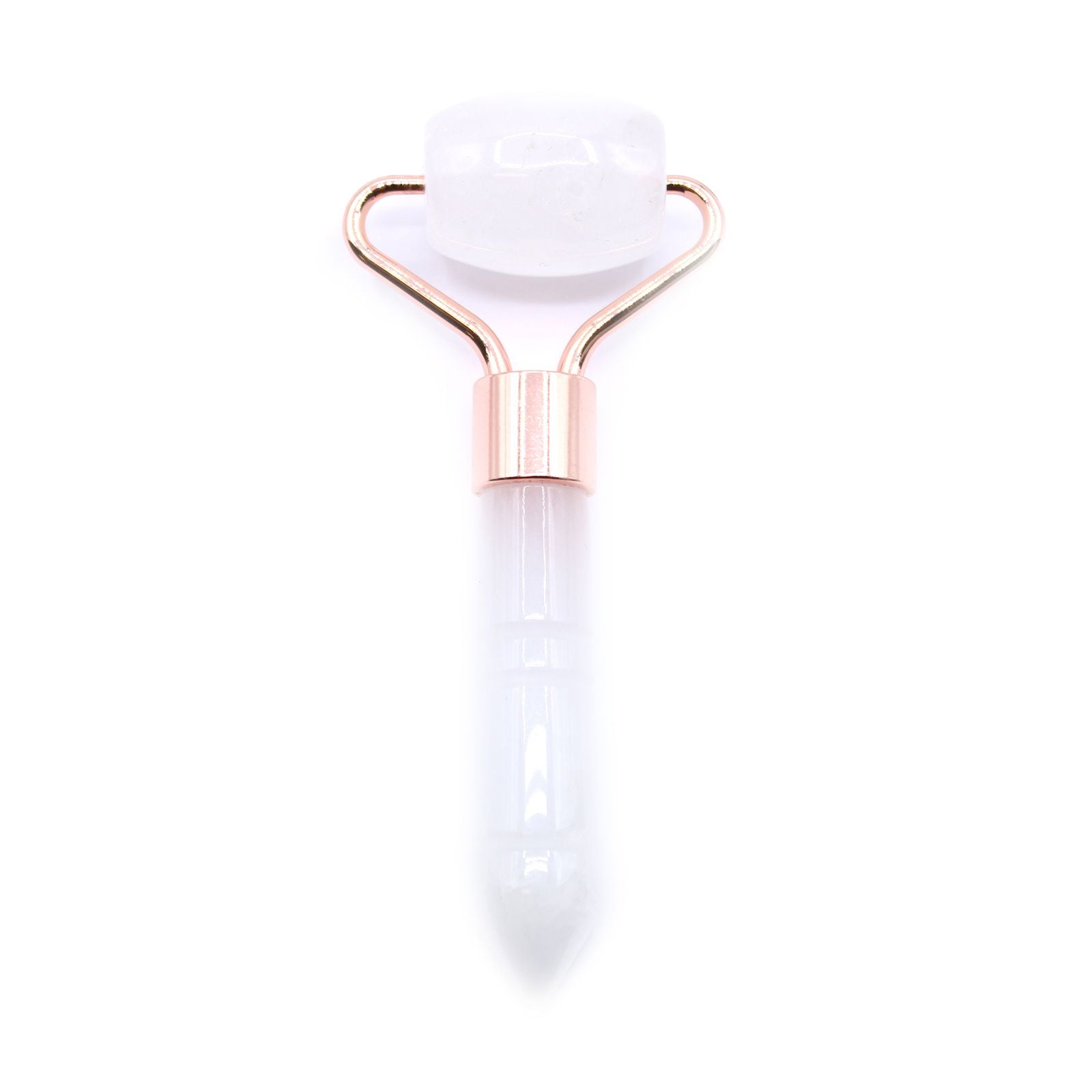 Gemstone Mini Roller - Rock Quartz - Light, compact and naturally cool, this rock quartz mini roller is designed for precise