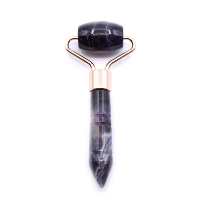 Gemstone Mini Roller - Amethyst - Rich in colour and compact in form, this amethyst mini roller is designed for gentle,