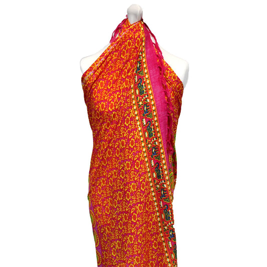Ruby Lime Mandala Sarongs - Bali Mandala Sarongs This Sarong is made to a perfect size to wrap around the waist, also can be