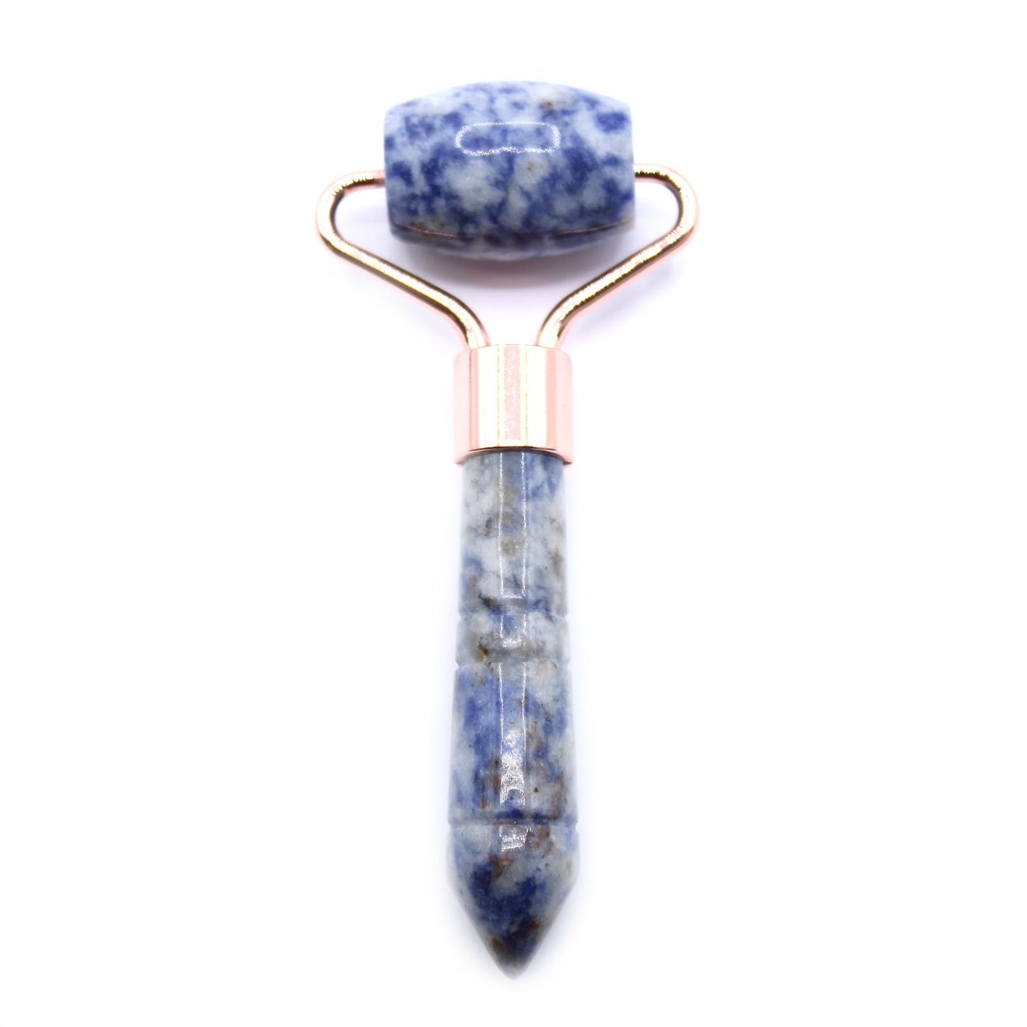 Gemstone Mini Roller - Sodalite - Compact and full of character, this sodalite mini roller is designed for gentle, targeted