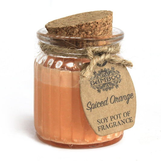 Spiced Orange Soy Pot of Fragrance Candles - Grab these amazingly scented soywax candle pots and enjoy the natural, smoother