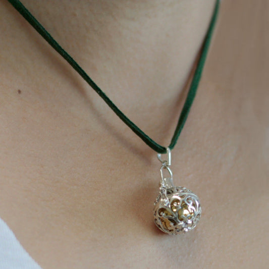 Silver Angel Bell - Romance - 18mm - Handcrafted on the sacred slopes of Ubud in Bali, these Silver Angel Bells are lovingly