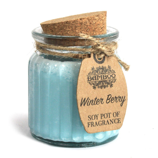 Winter Berry Soy Pot of Fragrance Candles - Grab these amazingly scented soywax candle pots and enjoy the natural, smoother