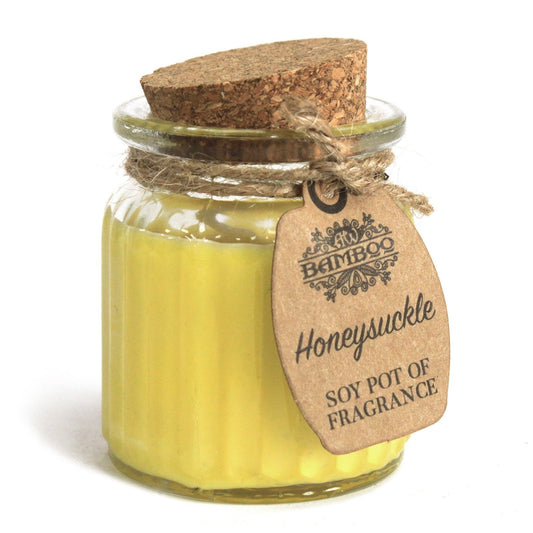 Honeysuckle Soy Pot of Fragrance Candles - Grab these amazingly scented soywax candle pots and enjoy the natural, smoother