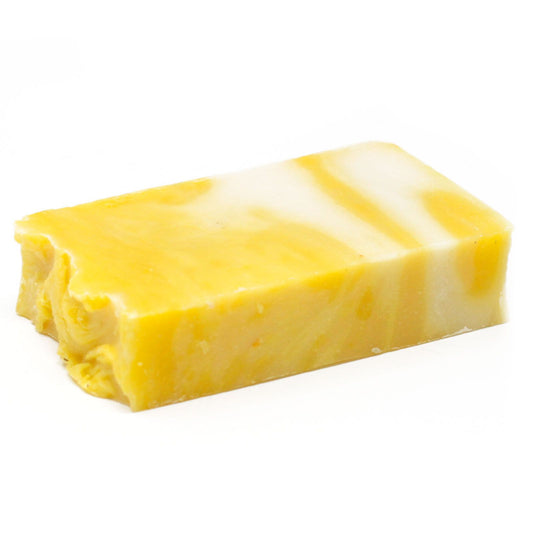 Lemon - Olive Oil Soap - SLICE approx 100g - Lemon is said to have firming properties and is perfect for cleansing your face