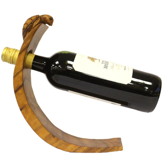 Balance Wine Holders - Turtle - Take a look at these perfect wooden balancing wine bottle holders. Each wine holder is a