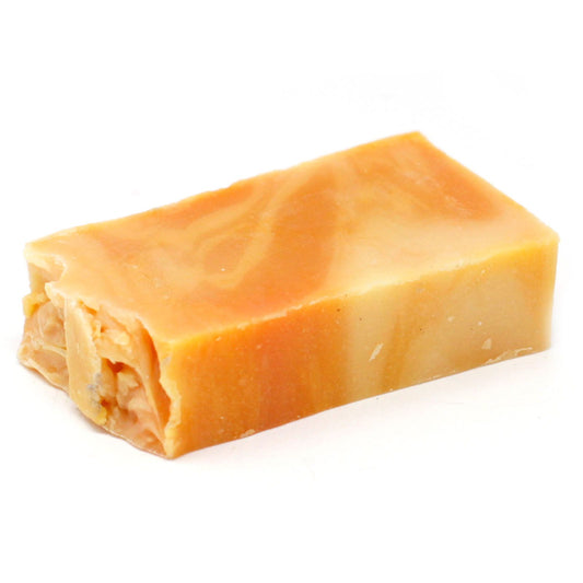 Orange - Olive Oil Soap - SLICE approx 100g - Orange is believed to have antiseptic and calming properties and may help