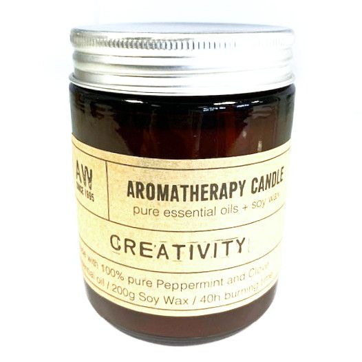 Aromatherapy Candle - Creativity - Our new Aromatherapy Candles are made with Pure Essential Oils and Natural Soy Wax to