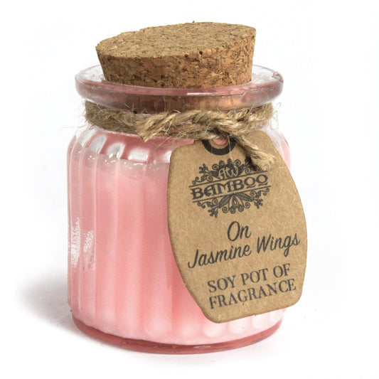 On Jasmine Wings Soy Pot of Fragrance Candles - Grab these amazingly scented soywax candle pots and enjoy the natural,