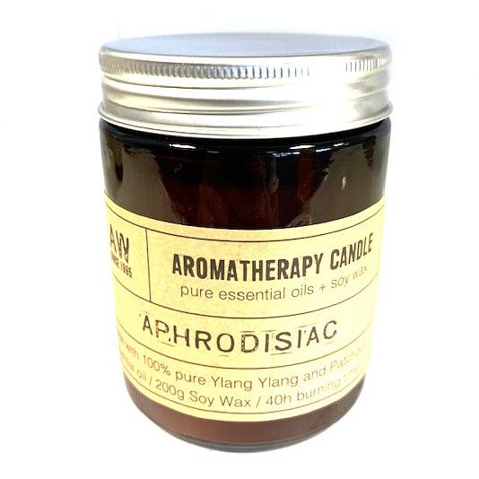 Aromatherapy Candle - Aphrodisiac - Our new Aromatherapy Candles are made with Pure Essential Oils and Natural Soy Wax to