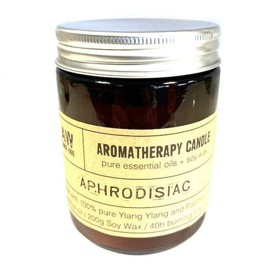 Aromatherapy Candle - Aphrodisiac - Our new Aromatherapy Candles are made with Pure Essential Oils and Natural Soy Wax to