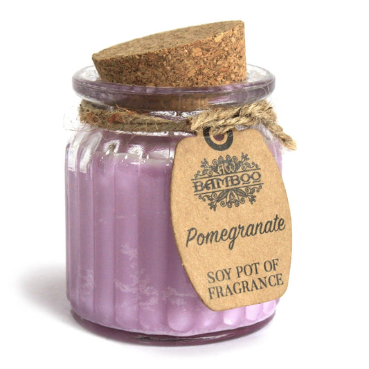 Pomegranate Soy Pot of Fragrance Candles - Enjoy beautifully smooth, natural fragrance with these wonderfully scented
