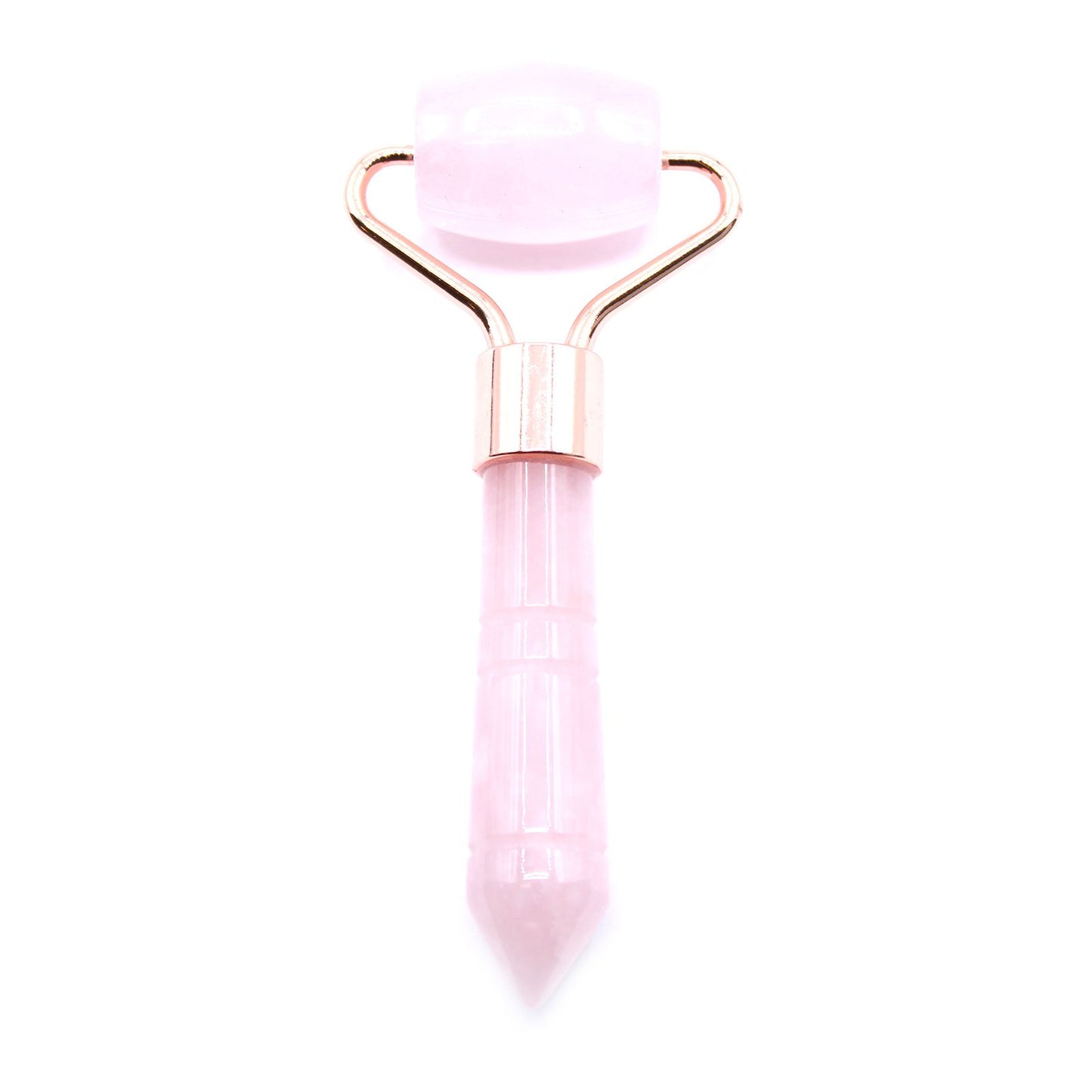 Gemstone Mini Roller - Rose Quartz - Compact and easy to use, this rose quartz mini roller is designed for gentle, targeted